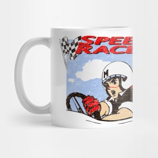 Classic Go Speed Racer Go - Distressed Style Mug